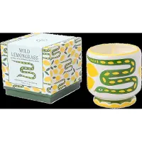 PADDYWAX Duftlys Adopo, Slange - Vild Citrongræs - Multi/patterned - Ø 9 CM