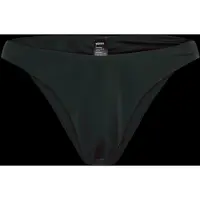 Weekday Mid-Rise Ruched Brazilian Bikini Bottoms - Black - S