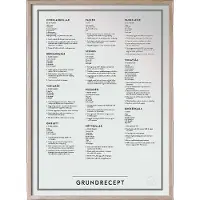 Kunskapstavlan® Grundrecept - Beige - 30X40