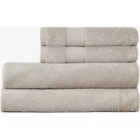 Lexington Home Hotel Cotton/Modal/Mulberry Silk Towel Silver Gray - Beige - 70X130 x 130