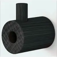 MOEBE Wooden Wall Hook - Black - ONE SIZE