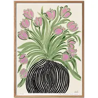 Poster & Frame La Poire - Tulips 1 - Multi/patterned - 50X70CM
