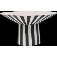OYOY Toppu keskipiste korkea Ø30x17 cm White-black