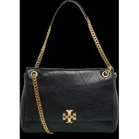Tory Burch Charlie Quilted Shoulder Bag - Black - ONE SIZE