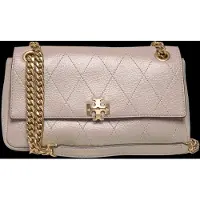 Tory Burch Charlie Quilted Small Shoulder Bag - Grey - ONE SIZE