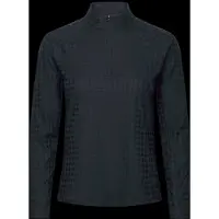 Puma W Houndstooth 1/4 Zip - Black - S