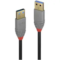 Lindy USB 3.0 Type A -kaapeli - Anthra Line - 1m -