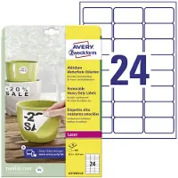 Avery Zweckform Zweckform L4773REV - kalvotarrat - matta - 480 tarra(a) - 63,5 x 33,9 mm