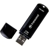 Transcend JetFlash 750 USB 3.1 Gen 1 64 Gt -muistitikku, musta
