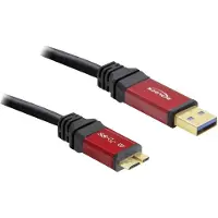 DeLOCK 5.0m 3.0 USB A-micro-B, 5 m, USB A, Micro-USB B, USB 3.2 Gen 1 (3.1 Gen 1), Uros/uros, 5 Gbit/s (82763)