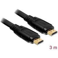 DeLOCK 82671, 3 m, HDMI-tyyppi A (vakio), HDMI-tyyppi A (vakio), 10,2 Gbit/s, Musta