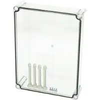 Fibox kansi, PC läpinäkyvä 3720559 Universalkabinet 380 x 280 x 80 Polykarbonat Gråhvid (RAL 7035) 1 stk
