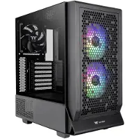 Thermaltake Ceres 330 TG, Midi Tower, PC, Musta, ATX, EATX, mikro ATX, Mini-ITX, SPCC, Karkaistu lasi, 18,5 cm (CA-1Y2-00M1WN-01)