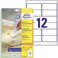 Avery Removable labels - Valkoinen