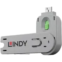 Lindy USB-A Port Blocker, vain avain, vihreä/harmaa
