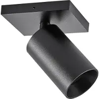 Deko-light CAN TILT kattospotti, musta, 11 x 9 cm, 1-lamppuinen, metalli GU10 TILT, himmennettävä, Musta, Olohuone/ruokailutila, Alumiini