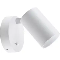 Deko-light CAN TILT seinäkohdevalaisin, valkoinen, Ø 10 cm, metalli, kytkin, GU10, Valkoinen/opaali, Olohuone/ruokailutila, Alumiini,