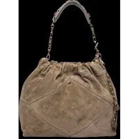 Ba&sh Bag M Suede June Tote - Beige - ONE SIZE