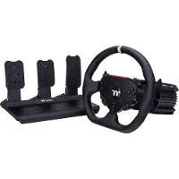 Thermaltake G15, Ohjauspyörä + polkimet, 1 ms, Langallinen, USB, Musta, Alumiini, Akryylinitriilibutadieenistyreeni (ABS) (GRB-G15-DGT3BB-01)