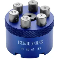 Knipex Adapteri 975965TE2; 0,14-6 mm²; 7,5 mm
