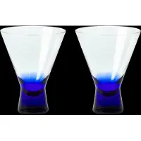 Broste Copenhagen Konus cocktaillasi 20 cl Intense blue