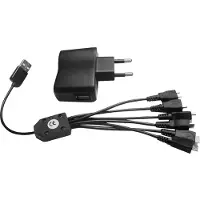 Midland Albrecht verkkolaite 6-suuntainen USB-latauskaapeli ATR 100/200/TelMe/Multicom 29930:lle (29930)