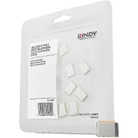 Lindy 40440, Portin lukitsin, USB Type-C, Oranssi, Akryylinitriilibutadieenistyreeni (ABS), 10 kpl, Muovipussi