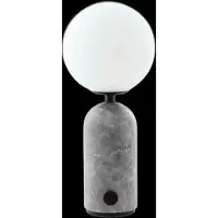Globen Lighting Portable Table Lamp Torrano Grey Marble - Grey - 12X12X28CM