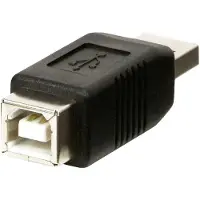 Lindy 71231, USB A, USB B, Musta