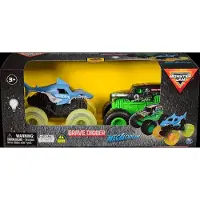 Monster Jam 1:43 Glowing Light 2 Pack - Green - ONE SIZE