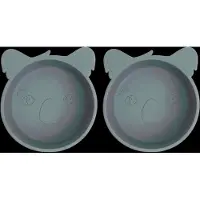 Nuuroo Alex Silicone Deep Plate 2-Pack Koala - Grey - ONE SIZE