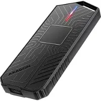 Axagon Ulkoinen kotelo M.2 NVMe/SATA SSD-levylle, 3.2 Gen2 USB-C, musta