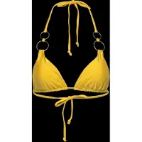 Bardot Leala Ring Detail Bikini Top - Yellow - S