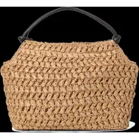 DAY ET Day Creased Straw Bag S - Brown - ONE SIZE