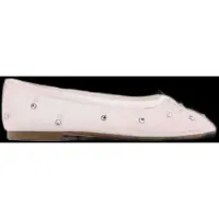 Mango Rhinestone Ballet Flats - White - 36