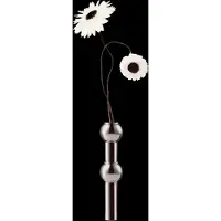 STOFF Nagel Vase - Black Chrome - Black - 10X 2.4CM