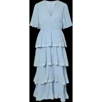 Y.A.S Yasplira Ss Long Dress S. - Show - Blue - 38