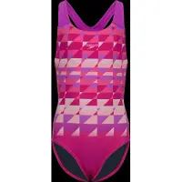 Speedo Print Splashback One Piece - Pink - 140