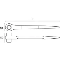 Bahco Telineavain SC2RM, 19-22mm