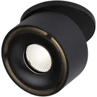Paulmann Spircle -LED-uppovalo, mattamusta, Musta, Olohuone/ruokailutila, Alumiini, Moderni,