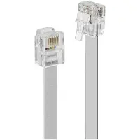 Lindy RJ-12 M/M 5.0m, 5 m, RJ-12, RJ-12, Harmaa, Uros, Uros (34225)