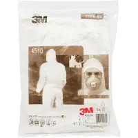 3M Kertakäyttöhaalari tyyppi 5/6 valkoinen L, 4510 L