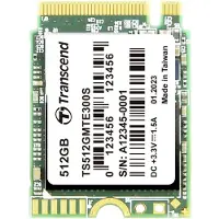 Transcend 512 GB 300S M.2 SSD 2230, PCIE 3X4, 3D TLC, DRAM-LESS (TS512GMTE300S)