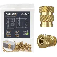 Ruthex M4 threaded insert – Rx-M4x8.1 - 50 pcs