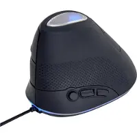 Gembird MUS-ERGO-03, Oikeakätinen, Optinen, USB A-tyyppi, 3200 DPI, Musta