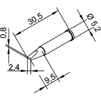 Ersa Ruuvauskärki ER0102CDLF24; 2,4 mm