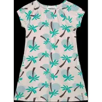 Geggamoja Singoalla Dress Palm Tree - Cream - 122/128