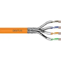 Digitus CAT 7 S-FTP INSTALLATION CABLE, 1200 MHZ B2CA (EN 50575), AWG 23/1, 500 M DRUM, ORANGE (DK-1745-VH-5)