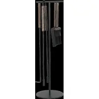 Blomus -takkatyökalusarja ASHI, 5 kpl, ruskea