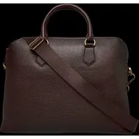 Ralph Lauren Pebble Leather-Commuter-Msg-Med - Brown - ONE SIZE
